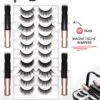 Qproducts Magnetische Wimpers - Nepwimpers - Wimperset Van 10 Wimpers 4 Eyeliners En Pincet - Inclusief Wimper Bewaardoos Met Ingebouwd Spiegeltje - Magneet Wimpers - Magnetic Lashes