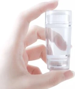 Merkloos Jinius ® - Nagelstempel Doorzichtig - Dubbele Siliconen Gel Stamper - French Manicure Tip Stempel - Nagelstempel Met Schraper - Nail Art Jelly Stamp - Nagel Stempel Kussen -Cosmetisch Kortingswinkel 1023x1200