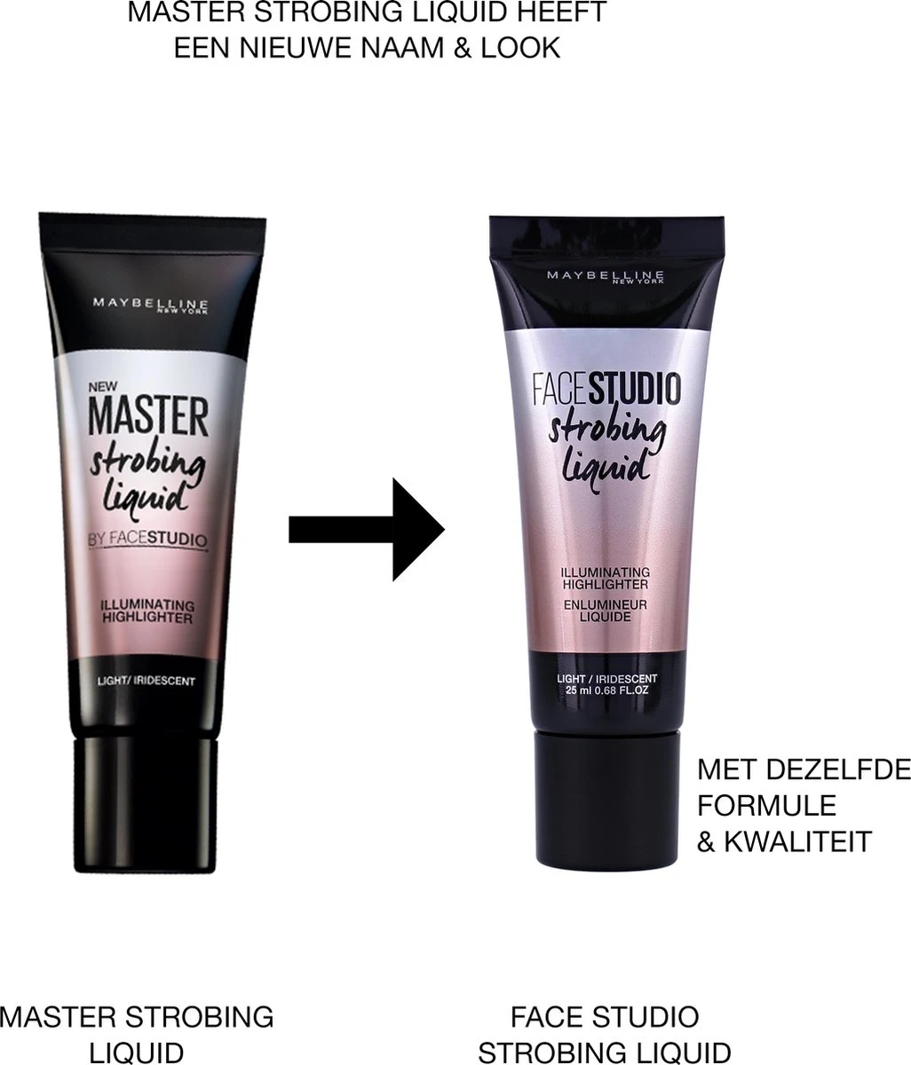 Maybelline Master Strobing Liquid - 100 Light 2 Maybelline Master Strobing Liquid - 100 Light - Afbeelding 2