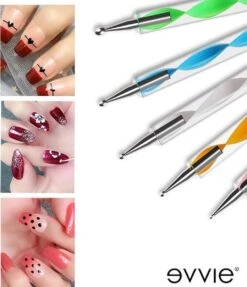 Evvie 20 Delige Nail Art Set - 15 Nailart Penselen En 5 Dotting Tools - Wit -Cosmetisch Kortingswinkel 1033x1200 1