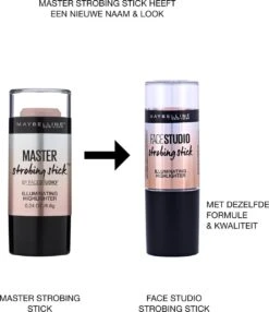 Maybelline Master Studio Strobing Highlighter Stick - 100 Light 20 Maybelline Master Studio Strobing Highlighter Stick - 100 Light -Cosmetisch Kortingswinkel 1037x1200