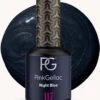 Pink Gellac - Night Blue - Gellak - Vegan - Blauw - Glitters - Glanzend - 15ml
