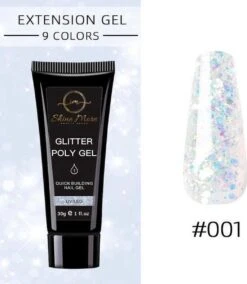 Shinemore ® Poly Gel Kit - Gellak Starters Pakket Incl. UV Nageldroger - 3 Kleuren Polygel - Nageltips - Top & Base Coat - Nageldroger - Poly Acryl Nagels - Polygel Set - White Glitter , Pink Glitter , Blue Glitter 11 Shinemore ® Poly Gel Kit - Gellak Starters Pakket Incl. UV Nageldroger - 3 Kleuren Polygel - Nageltips - Top & Base Coat - Nageldroger - Poly Acryl Nagels - Polygel Set - White Glitter , Pink Glitter , Blue Glitter -Cosmetisch Kortingswinkel 1044x1200