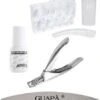 GUAPÀ - Kunstnagel Set Voor Het Zetten Van Nagelverlenging - 100 Stuks Transparant + 5 Ml Nagellijm + Tipknipper En Nagelvijl - Acrylnagels - Tips - Nepnagels Pakket