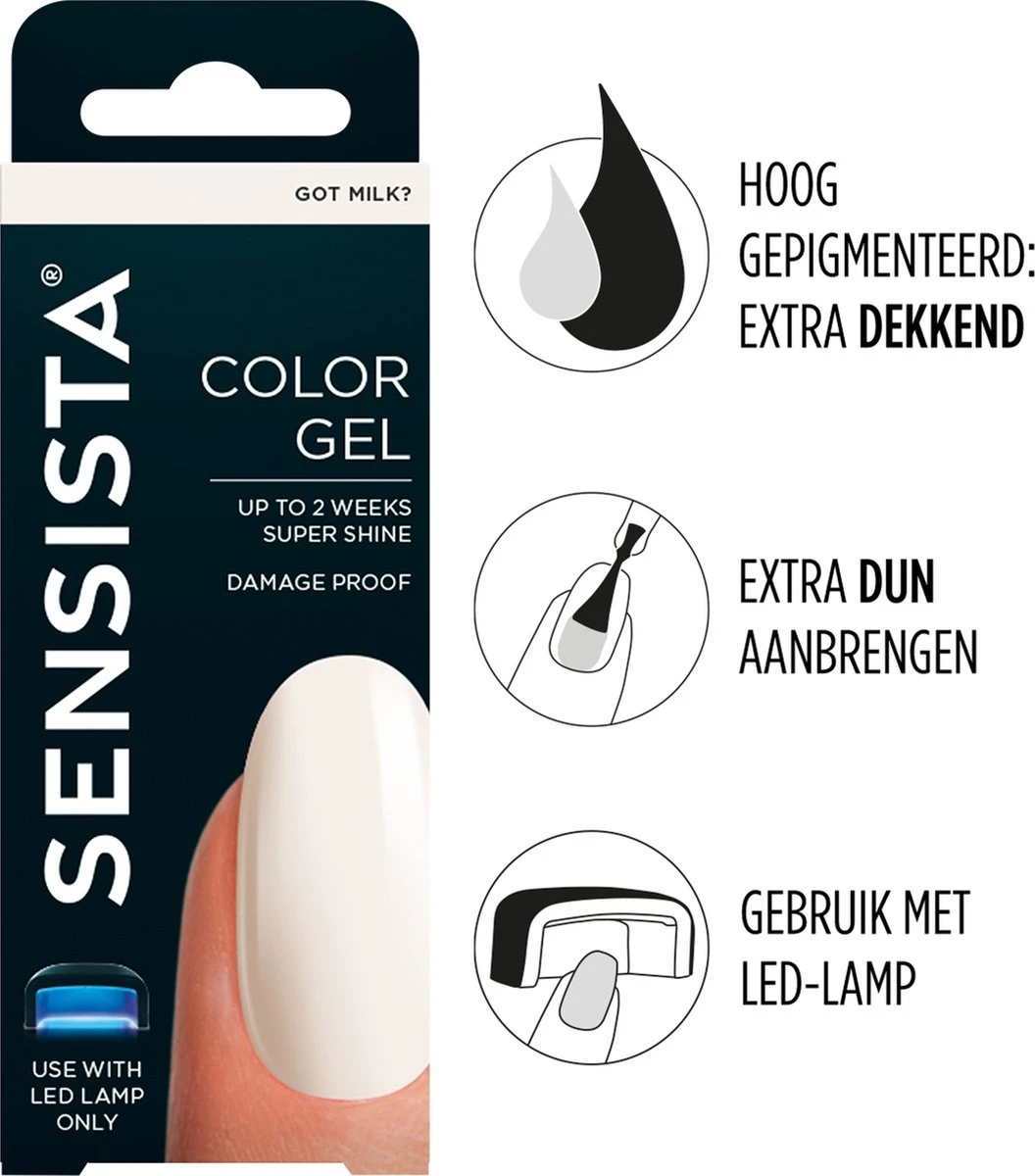Sensista Color Gel Got Milk?- Wit 1 Sensista Color Gel Got Milk?- Wit