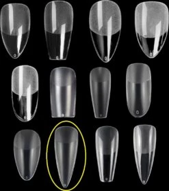 Royala 110 - Waterdrop Binnen En Buiten Full Frosted - Full Cover - Nageltips - Nepnagels - Plaknagels - In Assortimentsbox - 120 Stuks 12 Maten - Voor Gellak Acrylnagellak En PolyGel Nagels - Royala Frosted Tips Line -Cosmetisch Kortingswinkel 1058x1200 1