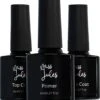 Miss Jules® Base & Top Coat & Primer 24 Ml - Gellak - Goede Aanhechting - Blijvend Glanzende Nagels