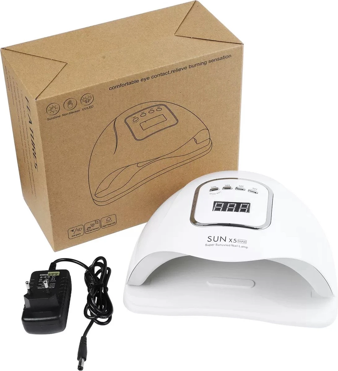 Victoria Nails Pro - 150W/45 LEDs - 2 In 1 UV/leD Lamp - 2021 SUNX5 MAX UV/LED Lamp - Manicure/Pedicure Handen En Voeten - Gellak - Gelnagels - Acrylnagels - Top Coat-Led Nagellamp-Uv Nagellamp-Nagels-Nageldroger - Nagel Tafellamp 2 Victoria Nails Pro - 150W/45 LEDs - 2 In 1 UV/leD Lamp - 2021 SUNX5 MAX UV/LED Lamp - Manicure/Pedicure Handen En Voeten - Gellak - Gelnagels - Acrylnagels - Top Coat-Led Nagellamp-Uv Nagellamp-Nagels-Nageldroger - Nagel Tafellamp - Afbeelding 2