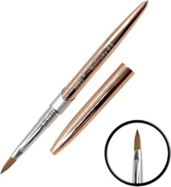 KOLINSKY ACRYL PENSEEL #8 - Kolinsky Penseel - Acryl Penseel - Acryl Nagels - Gold