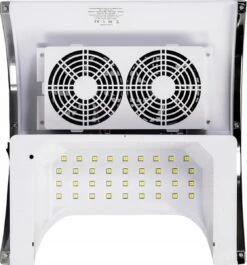 Merkloos UV/LED Lamp - 80W - Inclusief Afzuiging - Wit - Timer - 2 In 1 Nagellamp - Gellak - Salon - Nagelsalon - Afzuiger Nagels - Nagellamp - Nageldroger - UV Lamp - Led Lamp -Cosmetisch Kortingswinkel 1118x1200 2