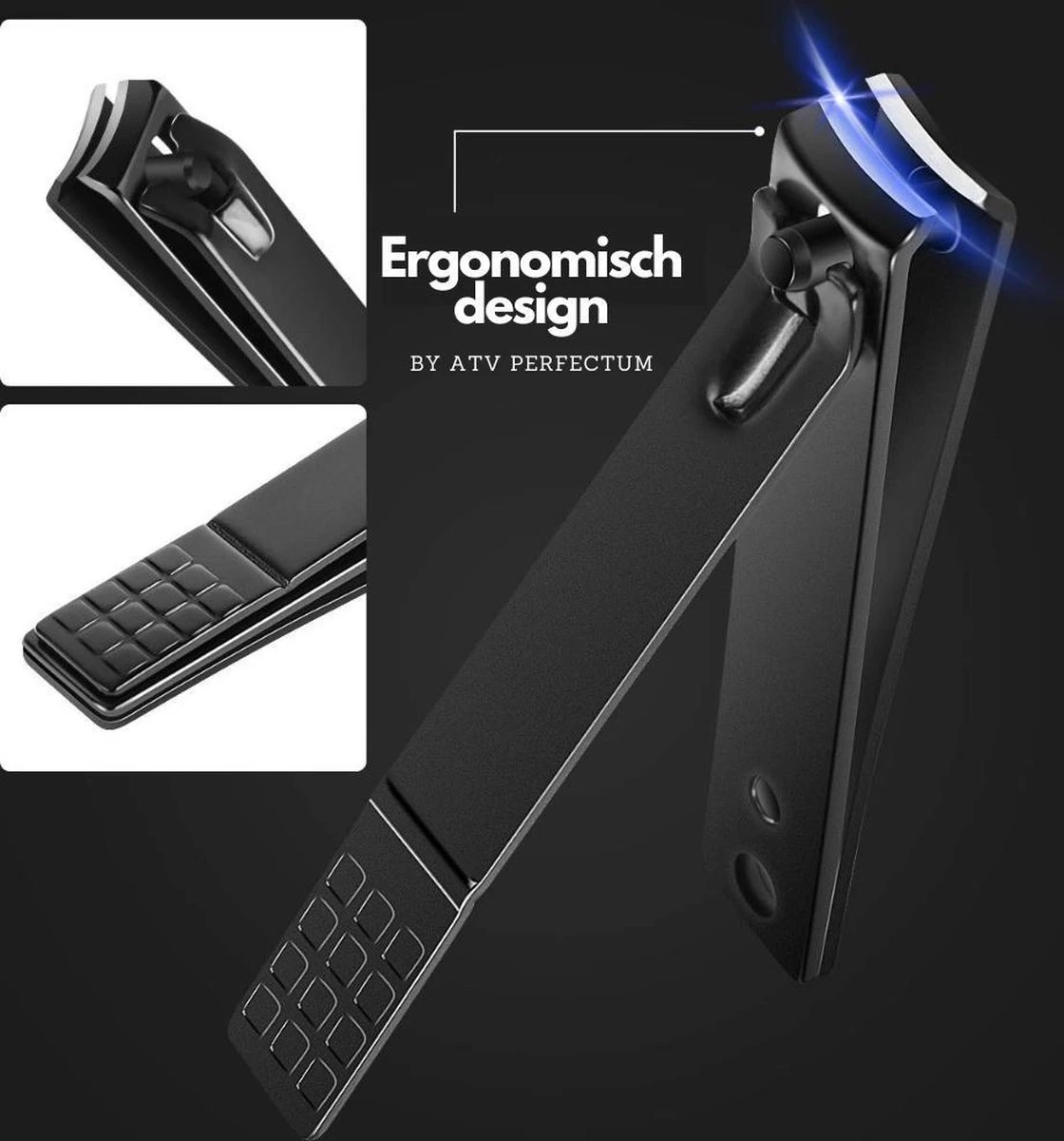 ⭐ATV PERFECTUM Luxe 18-delige - Manicure Set - Zwart Manicureset - Manicure Setje Pedicureset - Nagelschaartje - Nagelknipper – Nagelknipper Set - Manicureset - Manicuresetje 4 ⭐ATV PERFECTUM Luxe 18-delige - Manicure Set - Zwart Manicureset - Manicure Setje Pedicureset - Nagelschaartje - Nagelknipper – Nagelknipper Set - Manicureset - Manicuresetje - Afbeelding 4