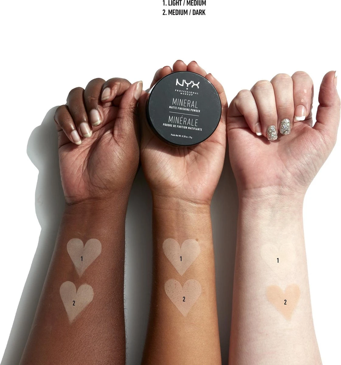 NYX Professional Makeup Mineral Finishing Powder Gezichtspoeder - Light/Medium MFP01 4 NYX Professional Makeup Mineral Finishing Powder Gezichtspoeder - Light/Medium MFP01 - Afbeelding 4