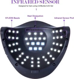 Professionele 180W LED Nageldroger Lamp - Gel Nagel Droger - 180W De Sterkste Nagellamp Op De Markt - Geschikt Voor Elke Nagel, Sneller Droger Voor Gel Polish Nail Apparatuur Automatische Sensor Nail Art Gereedschap Voor Vingernagel En Teennagel -Cosmetisch Kortingswinkel 1122x1200