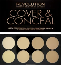 Makeup Revolution Cover & Conceal Cream Palette - Light -Cosmetisch Kortingswinkel 1131x1200 4
