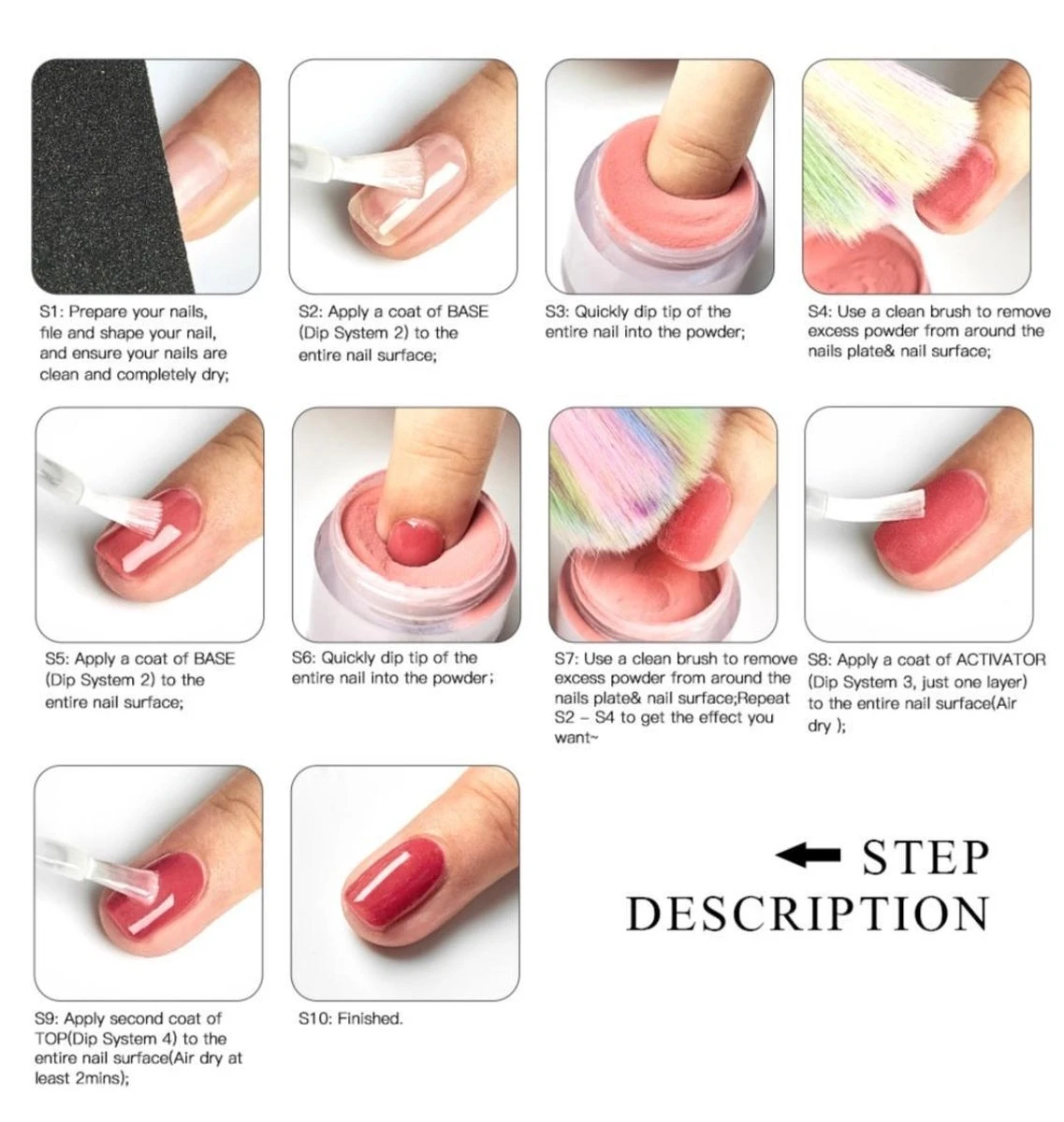 Dipping Powder Starter Kit - 4 Kleuren - Roze - Dip Poeder - Acryl Nagels - Dip Poeder Starter Kit - Starterset - Dip Nagels - Nagel Poeder - Acryl Poeder - MTSSII - Dip Powder- 5 Dipping Powder Starter Kit - 4 Kleuren - Roze - Dip Poeder - Acryl Nagels - Dip Poeder Starter Kit - Starterset - Dip Nagels - Nagel Poeder - Acryl Poeder - MTSSII - Dip Powder- - Afbeelding 5