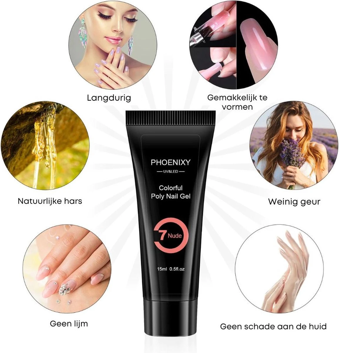 Merkloos Polygel Nagels Starterspakket | 12 Stuks | Langdurig | Polygel Kit | Polygel Nagels | Set 3 3 Merkloos Polygel Nagels Starterspakket | 12 Stuks | Langdurig | Polygel Kit | Polygel Nagels | Set 3 - Afbeelding 3