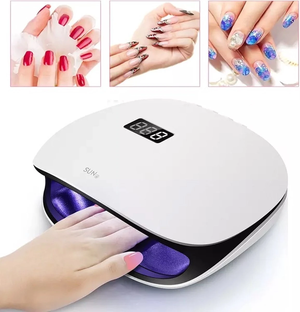 SUN® Professionele Nageldroger SUN 48 Watt LED UV - Nagel Lamp LED - Gel Nagellak - Gelpolish - Gel Nagels - Nagel Kit - Builder Gel - Acryl 2 SUN® Professionele Nageldroger SUN 48 Watt LED UV - Nagel Lamp LED - Gel Nagellak - Gelpolish - Gel Nagels - Nagel Kit - Builder Gel - Acryl - Afbeelding 2