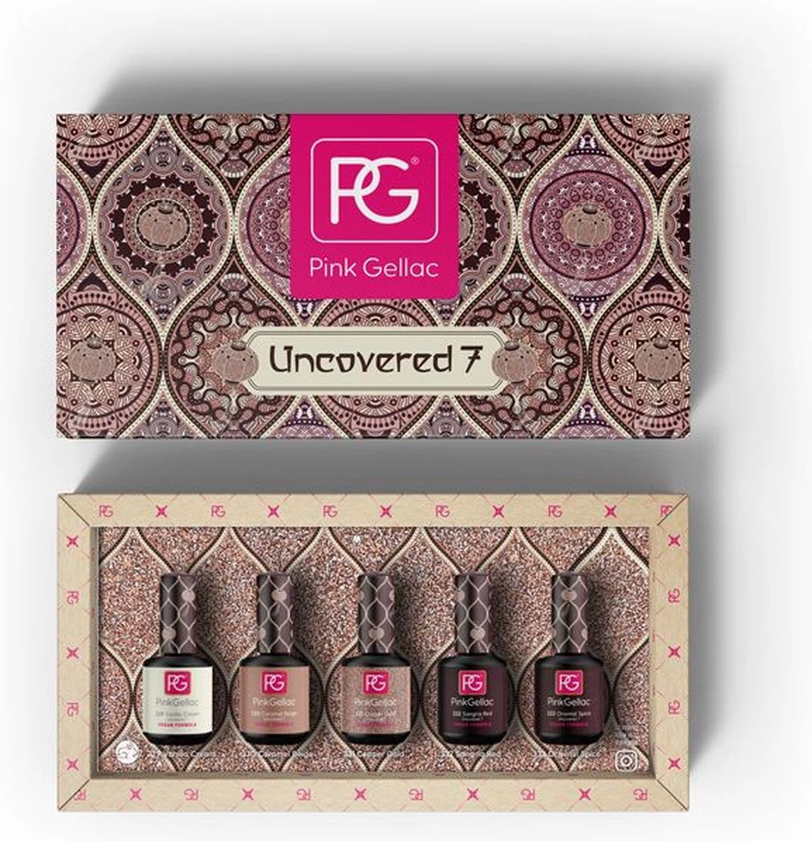 Pink Gellac - Color Box Uncovered7 - Gellak - Set Van 5 Sprankelende Kleuren 3 Pink Gellac - Color Box Uncovered7 - Gellak - Set Van 5 Sprankelende Kleuren - Afbeelding 3