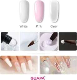GUAPÀ® Acryl Starterspakket Pink Clear White | Acryl Poeder | Acrylic Liquid | Acryl Penselen | Dappendish | Acryl Nagels | Professionele Kwaliteit | Nepnagels -Cosmetisch Kortingswinkel 1160x1200 4