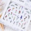 Nail Art Nagel Sticker Berm Bloemen Veld Boeket Nagel Stickers Klaproosjes