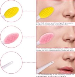 Merkloos Lip Scrub Borstel Set 4-delig - Mee Eters Verwijderen – Gezichtsreiniger – Gezichtsborstel Blackhead Remover -Cosmetisch Kortingswinkel 1166x1200 11