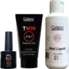 Twin Polyacryl Basic Kit, Twin Polygel Starter Set, Twin Polygel Starterspakket (Twin Polygel Clear 30ml, Base Bond 10ml, Twin Liquid)