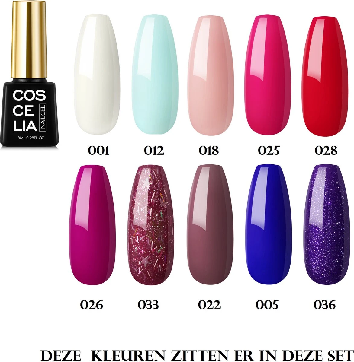 Royala D11 Gellak Starters Pakket + Inclusief UV LED Lamp + 10 Verschillende Gellak Kleuren - Gellak Lamp – Gellac Set - Alle Benodigdheden In Eén - Uitgebreid 62-Delig Pakket- Gel Polish Set - Gellak Set - UV LED Lamp 3 Royala D11 Gellak Starters Pakket + Inclusief UV LED Lamp + 10 Verschillende Gellak Kleuren - Gellak Lamp – Gellac Set - Alle Benodigdheden In Eén - Uitgebreid 62-Delig Pakket- Gel Polish Set - Gellak Set - UV LED Lamp - Afbeelding 3