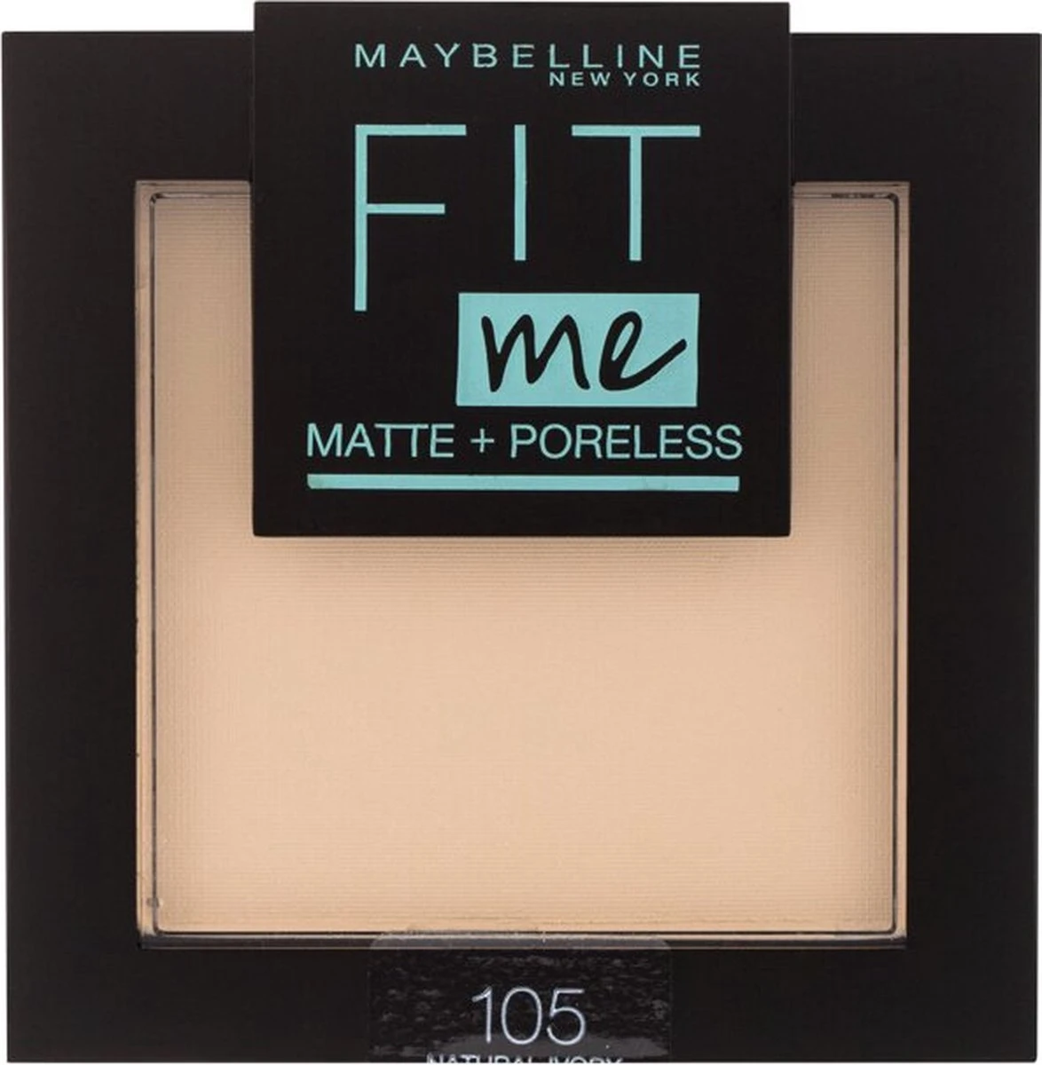 Maybelline Fit Me Matte & Poreless - 105 Natural - Gezichtspoeder 9 Maybelline Fit Me Matte & Poreless - 105 Natural - Gezichtspoeder - Afbeelding 9