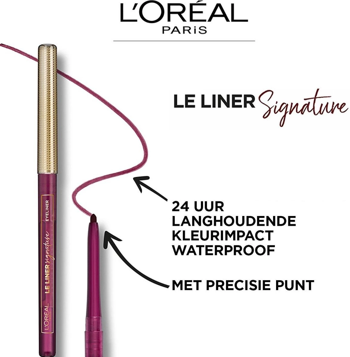 L’Oréal Paris Le Liner Signature Oogpotlood - 04 Gold Velvet – Goud - Waterproof 5 L’Oréal Paris Le Liner Signature Oogpotlood - 04 Gold Velvet – Goud - Waterproof - Afbeelding 5