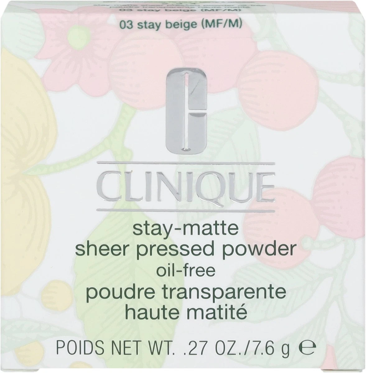 Clinique Stay-Matte Sheer Pressed Powder - 03 Stay Beige - 7,6 G 2 Clinique Stay-Matte Sheer Pressed Powder - 03 Stay Beige - 7,6 G - Afbeelding 2