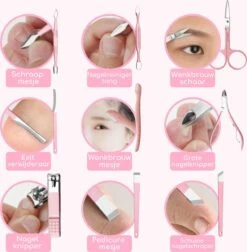 ⭐ATV PERFECTUM Luxe 18-delige - Manicure Set - Met Lederen Opbergetui - Manicureset - Nagelschaartje - Manicuresetje -Cosmetisch Kortingswinkel 1178x1200 4