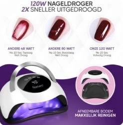 Rostem 120W LED Nageldroger Lamp - UV Lamp - Geschikt Voor Elke Nagel Gellak - 120W 13 Rostem 120W LED Nageldroger Lamp - UV Lamp - Geschikt Voor Elke Nagel Gellak - 120W -Cosmetisch Kortingswinkel 1180x1200 5
