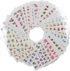 Pakket Van 50 Vellen Met Water Transfer Stickers / Decals - Sparkolia Nagel Styling - Nail Art Velletjes - Nagelstickers -Cosmetisch Kortingswinkel 1183x1200 8
