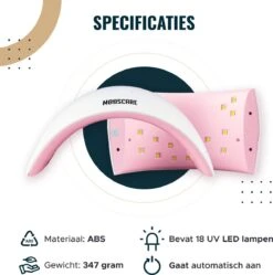 MOOSCARE 36 Watt LED Lamp Voor Gellak Nagels – Nageldroger – Gellak Lamp - UV Lamp Gelnagels - Nail Art Nagellamp - Gel Nagellak Nageldroger -Cosmetisch Kortingswinkel 1191x1200 3