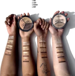 NYX Professional Makeup 3 Steps To Sculpt Face Sculpting Palette - Light 3STS02 - Highlighter En Contouring Make-up - 15 Gr -Cosmetisch Kortingswinkel 1193x1200 7