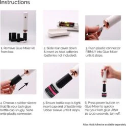 Lashes & More - GLUE SHAKER - Lijmschudder - Inkt Mixen - GLUE MIXER - Voor Het Goed Mengen Van Wimperlijm Nagellak Pigment Of Tattoo Inkt - Met Ventilator -Cosmetisch Kortingswinkel 1198x1200 68