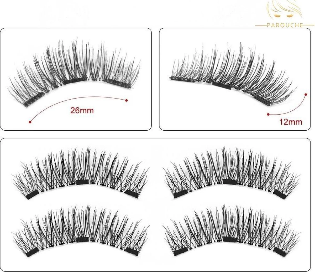 3D Magnetische Nepwimpers - 2 Paar - 100% Silk - Wimper Extensions 5 3D Magnetische Nepwimpers - 2 Paar - 100% Silk - Wimper Extensions - Afbeelding 5