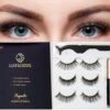 Luxgoods Magnetische Wimpers - Wimperset 3 Paar+ 1 Flesjes Eyeliner+ 1 Pencet - Herbruikbaar-magneet Wimpers -lashes-magnetic Lashes