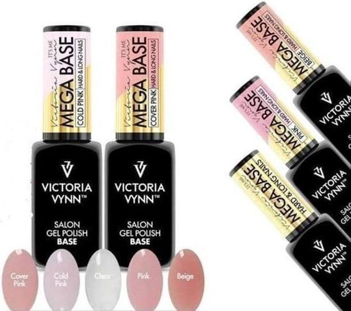 Rubber Base - Victoria Vynn™ Gel Polish Mega Base - Hard & Long Nails - COVER PINK 8 Ml. - Dekkende Roze Kleur 3 Rubber Base - Victoria Vynn™ Gel Polish Mega Base - Hard & Long Nails - COVER PINK 8 Ml. - Dekkende Roze Kleur - Afbeelding 3