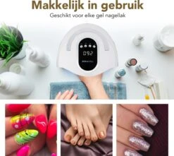 BoraPora Professionele Nageldroger - 280 Watt UV LED Lamp Nagels - 66 Leds - Nagel UV Lamp - Gellak Lamp - Nagellamp - Nagellamp Led - Nagellamp Voor Gel Nagellak - Nagellamp Led Uv - Nagellamp Uv - Nagellamp Gelnagels - Gellak - Nageldroger -Cosmetisch Kortingswinkel 1200x1074 2