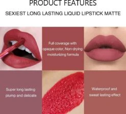 HANDAIYAN® | Liquid Lipsticks | Set Van 6 | Matte Lippenstift | Vloeibare Lippenstift | Waterproof | Make Up Set | Geschenkset | Giftset | Lipstick | Lippenstift | Lipgloss | Lip Gloss -Cosmetisch Kortingswinkel 1200x1087 3