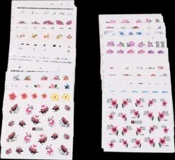 Pakket Van 50 Vellen Met Water Transfer Stickers / Decals - Sparkolia Nagel Styling - Nail Art Velletjes - Nagelstickers -Cosmetisch Kortingswinkel 1200x1095 2
