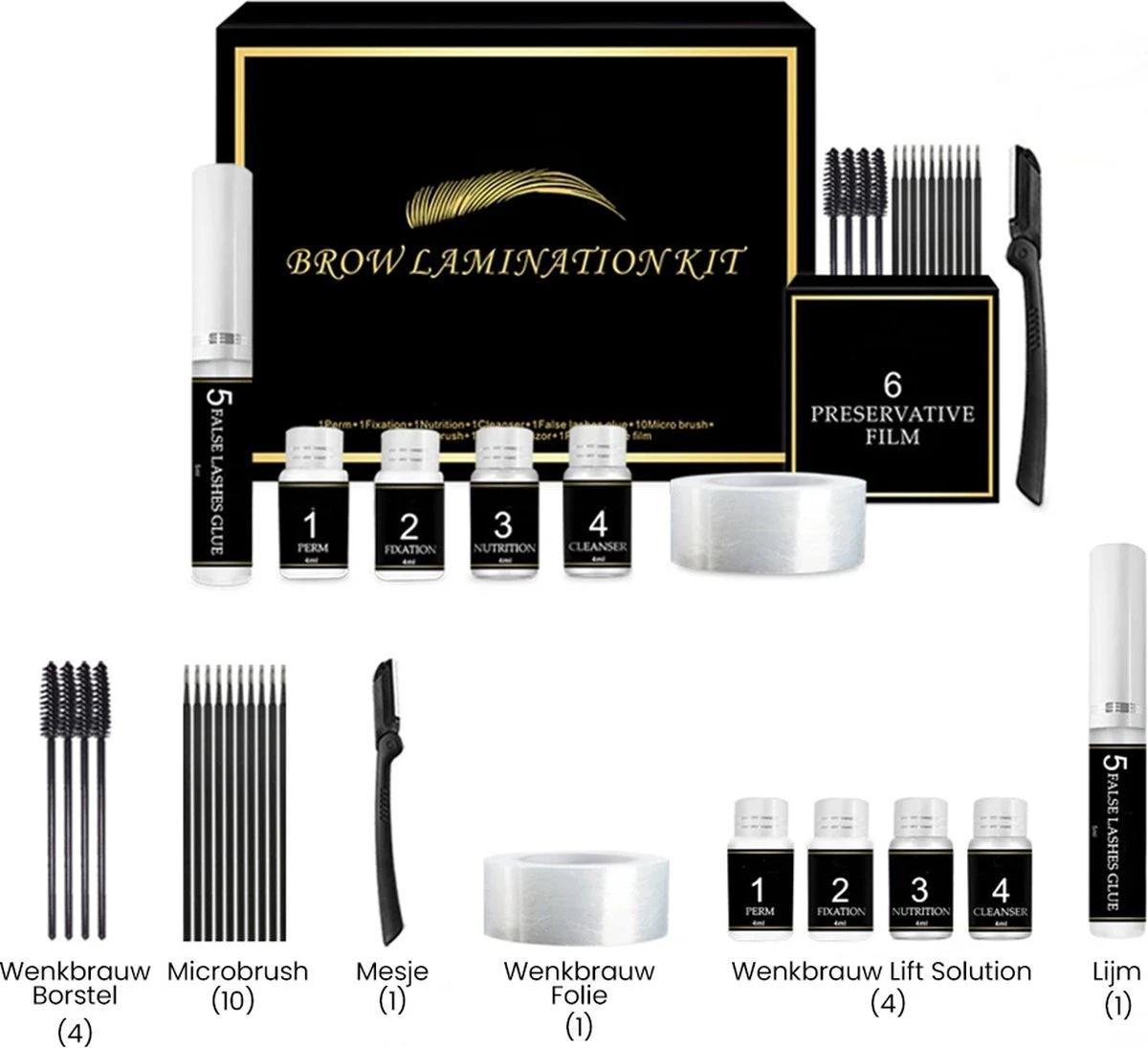 BluGo Brow Lamination Kit - Lash Lift - Wenkbrauwgel - Wimperlifting Set - Brow Soap - Eyelash Lift - Wimperverf - Brow Gel - Starterkit 7 BluGo Brow Lamination Kit - Lash Lift - Wenkbrauwgel - Wimperlifting Set - Brow Soap - Eyelash Lift - Wimperverf - Brow Gel - Starterkit - Afbeelding 7