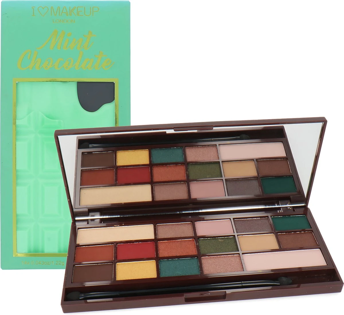 Makeup Revolution I Love Revolution Oogschaduw Palette - Mint Chocolate 1 Makeup Revolution I Love Revolution Oogschaduw Palette - Mint Chocolate