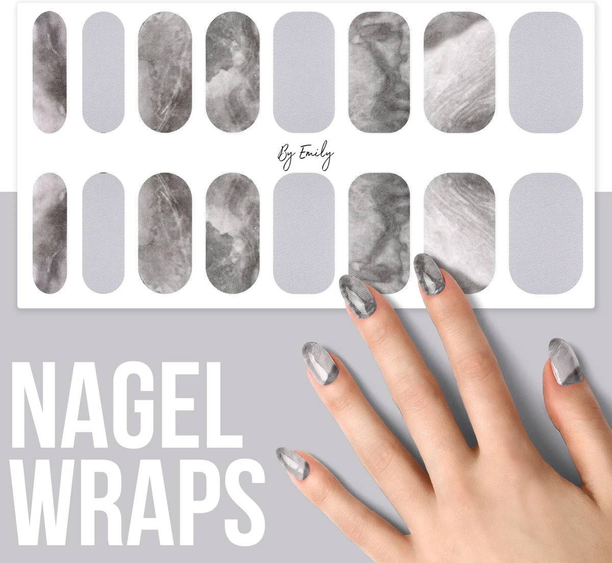 By Emily - Nagel Wrap - White Marble | 16 Stickers | Nail Wrap | Nail Art | Trendy | Design | Nagellakvrij | Eenvoudig | Nagel Wrap | Nagel Stickers | Folie | Zelfklevend | Sjablonen 1 By Emily - Nagel Wrap - White Marble | 16 Stickers | Nail Wrap | Nail Art | Trendy | Design | Nagellakvrij | Eenvoudig | Nagel Wrap | Nagel Stickers | Folie | Zelfklevend | Sjablonen