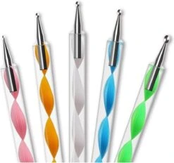 Evvie 20 Delige Nail Art Set - 15 Nailart Penselen En 5 Dotting Tools - Wit -Cosmetisch Kortingswinkel 1200x1127 6