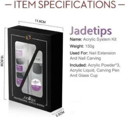 Acrylnagels Set | Nail Art | Liquid MMA Free | Wit, Roze & Transparant -Cosmetisch Kortingswinkel 1200x1129 6