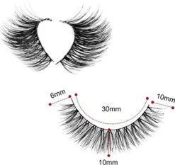 Merkloos 10 Paar - 3D Valse Wimpers - Fake Lashes - Natuurlijke Uitziend Kunstwimpers - Voor Make-Up Eyelashes -Cosmetisch Kortingswinkel 1200x1132 11