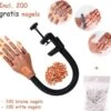 Oefenhand Voor Kunstnagels– Nail Art – All-in-1 Set - Nagel Set – Nail Trainer – Nail Tips – Acrylnagels Starterspakket – Nagel – Nail Trainer Hand – Oefen Hand Nagels - Nailtrainer Nagel Oefenhand