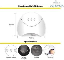 Gellak Starterspakket - Gellak - Gelnagel Kit - UV Lamp 36W - LED - Manicure Set - 12 Kleuren Gel Polish - Nail Art - Nagellamp - Nagelboor - Nageldroger - Nagellak -Cosmetisch Kortingswinkel 1200x1136 1